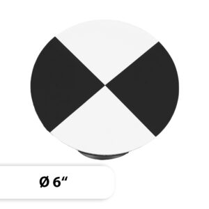 Objetivo cuadriculado redondo de 6" para conexión magnética